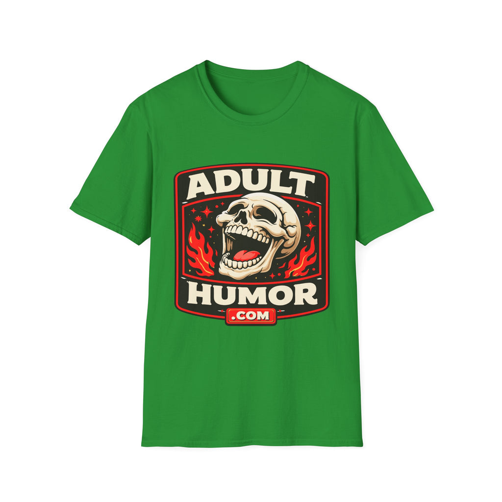 AdultHumor.com Official Brand Logo | Raunchy Comedy Website Merch T-Shirt