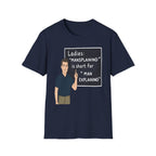 Ladies Mansplaining Is Short For Man Explaining | Funny Adult Humor Sarcastic Gift T-Shirt