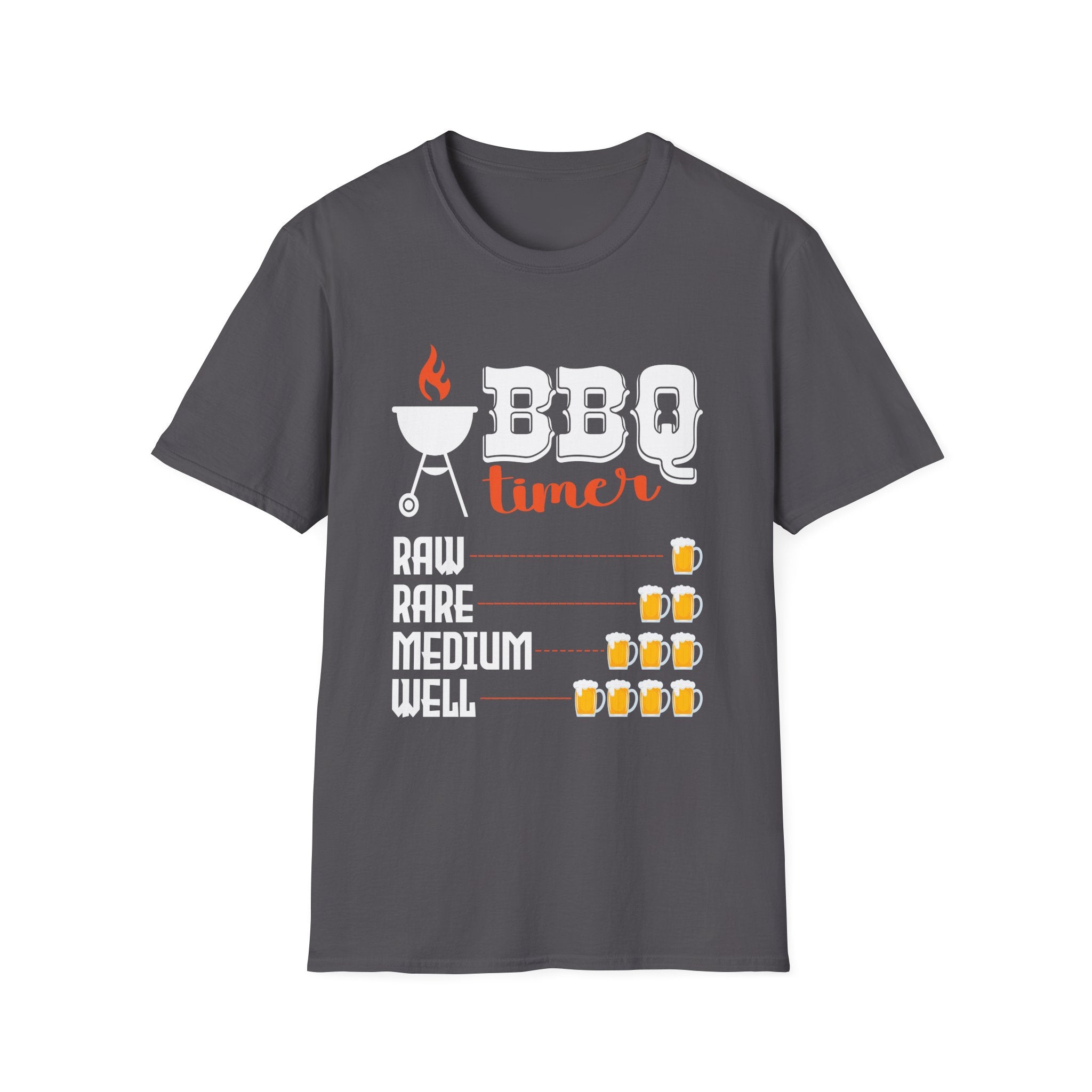 BBQ Beer Timer | Funny Grilling Gift For Dad Drinking Smoker Novelty T-Shirt
