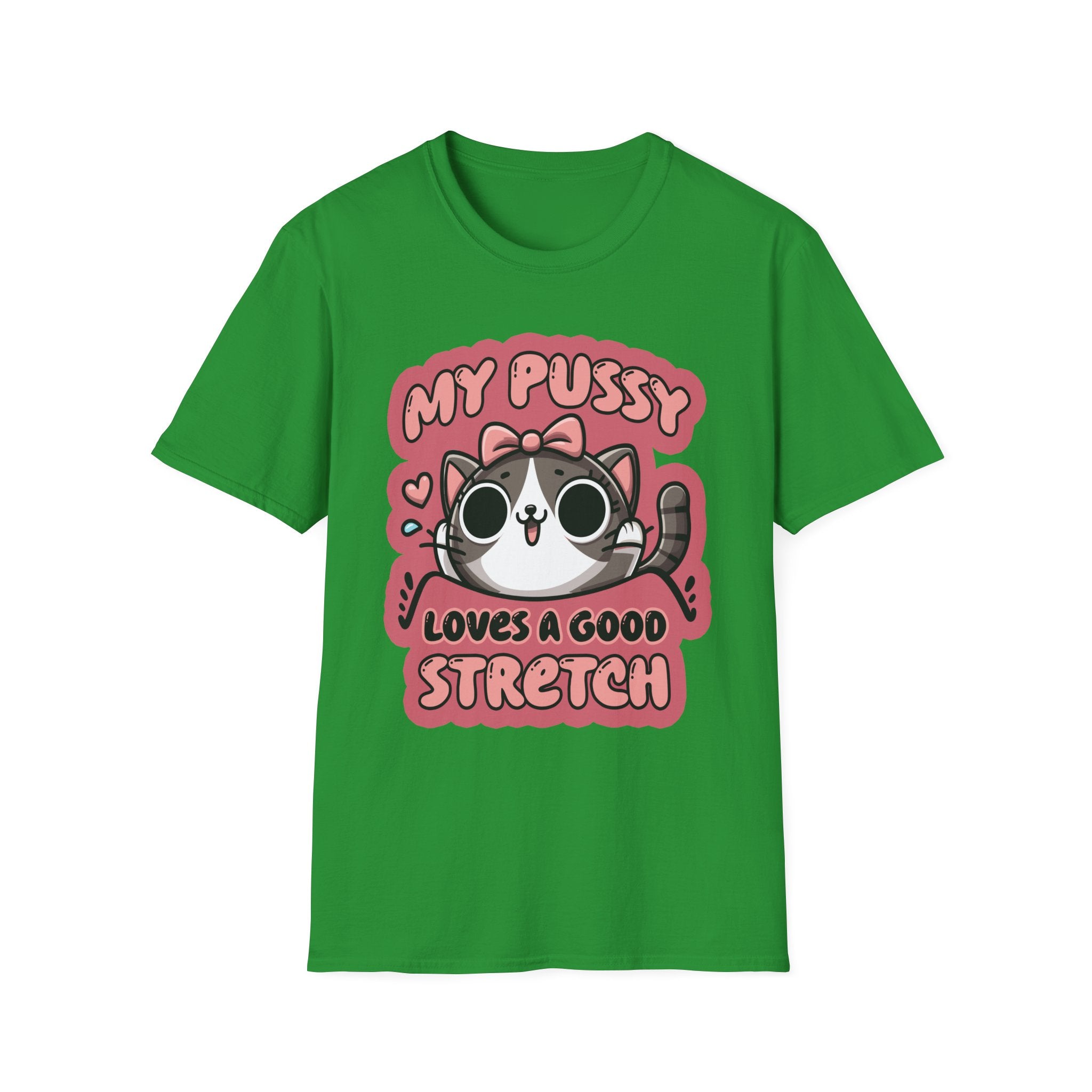 My Pussy Loves A Good Stretch | Funny Adult Humor Raunchy Gag Gift T-Shirt