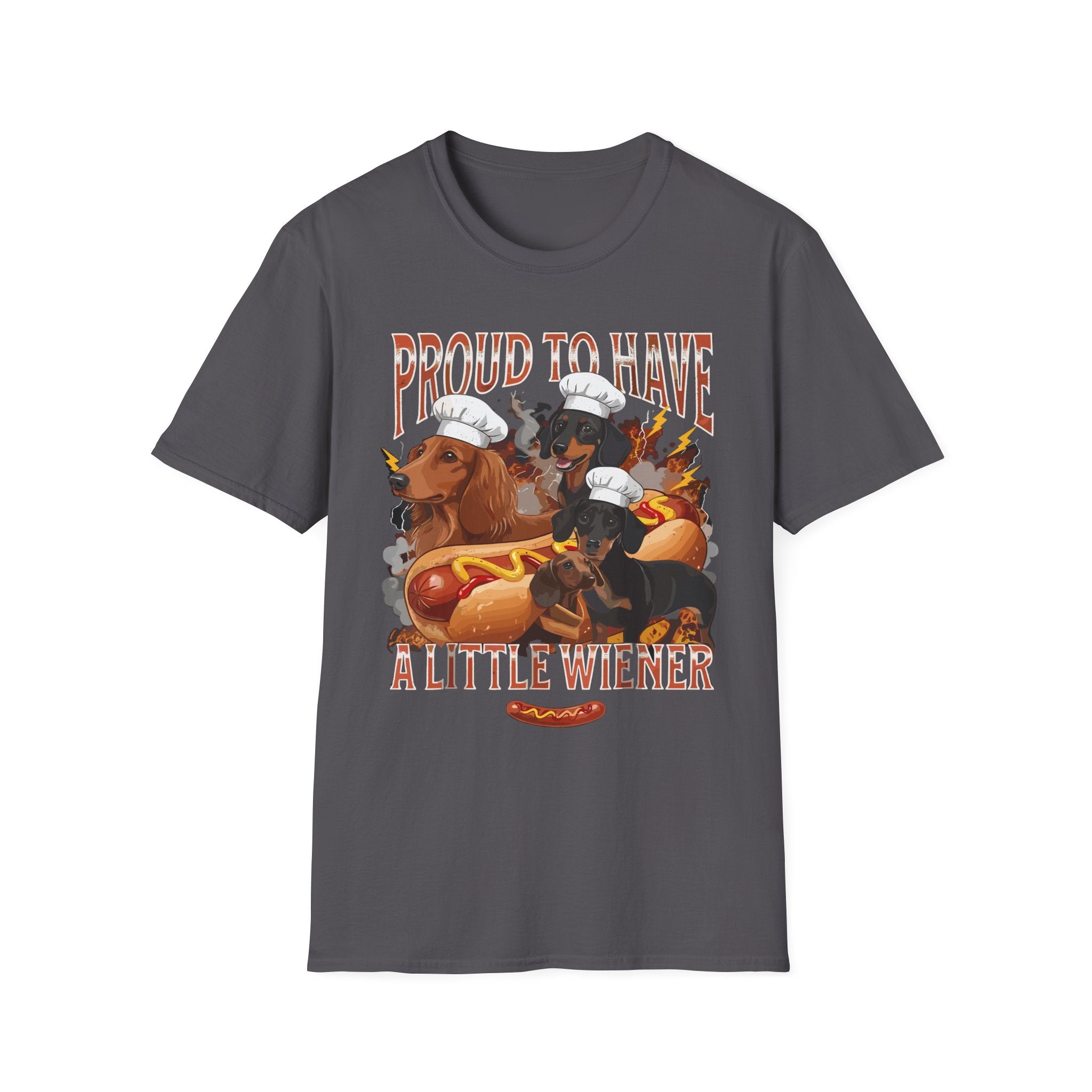 Proud To Have A Little Wiener | Funny Adult Humor Gag Gift T-Shirt