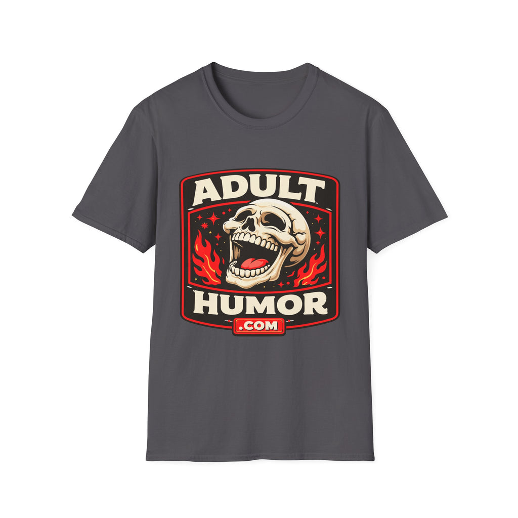 AdultHumor.com Official Brand Logo | Raunchy Comedy Website Merch T-Shirt