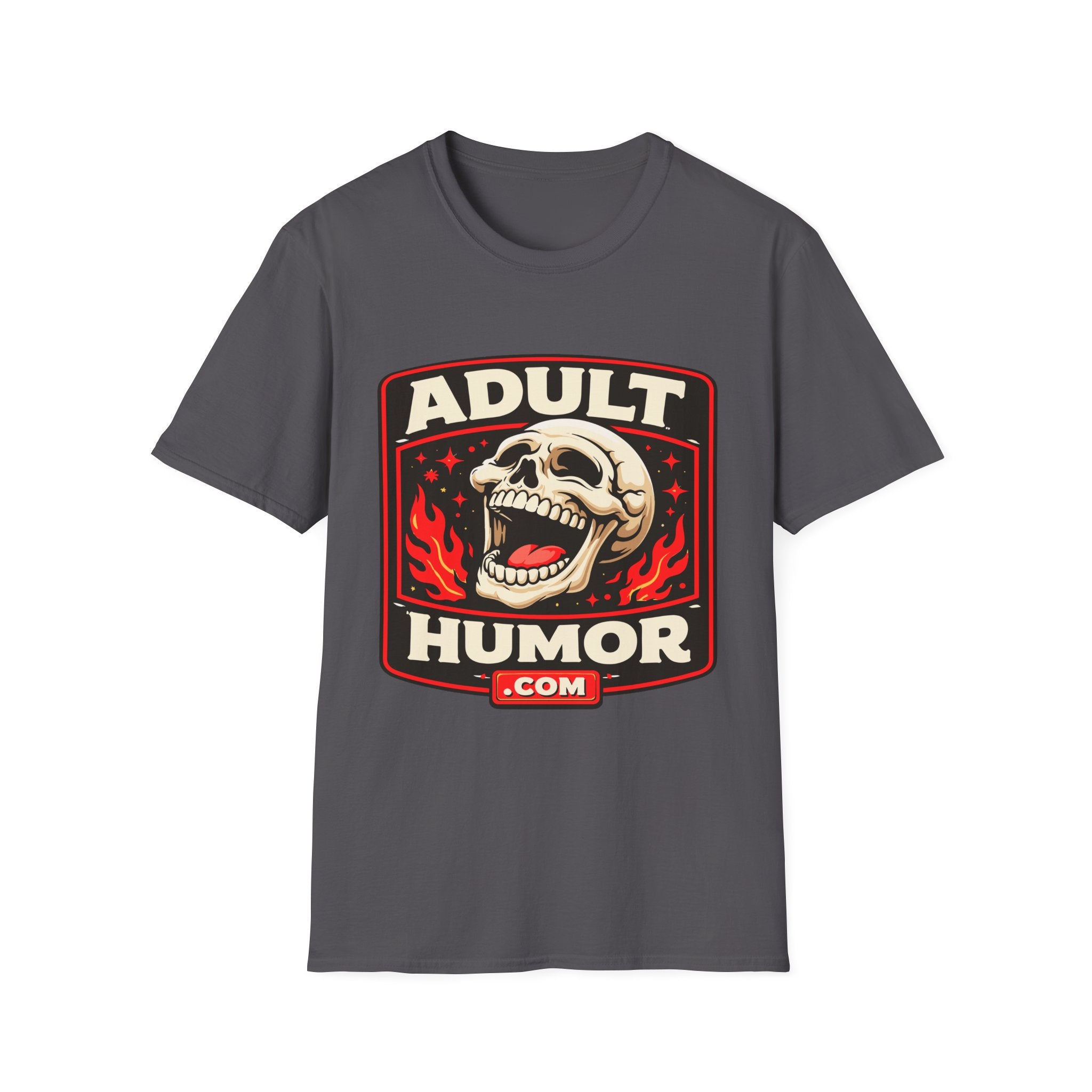 AdultHumor.com Official Brand Logo | Raunchy Comedy Website Merch T-Shirt
