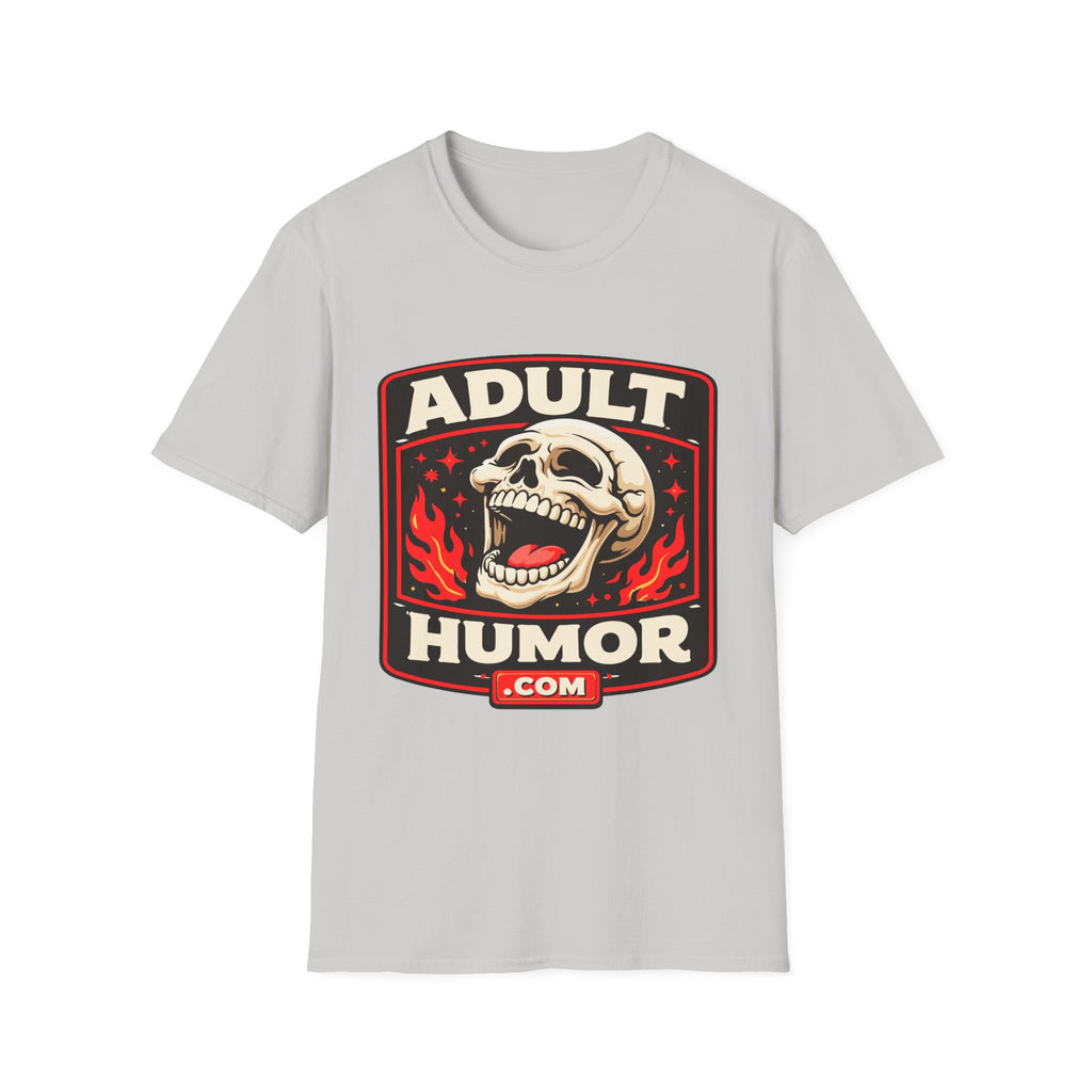 AdultHumor.com Official Brand Logo | Raunchy Comedy Website Merch T-Shirt