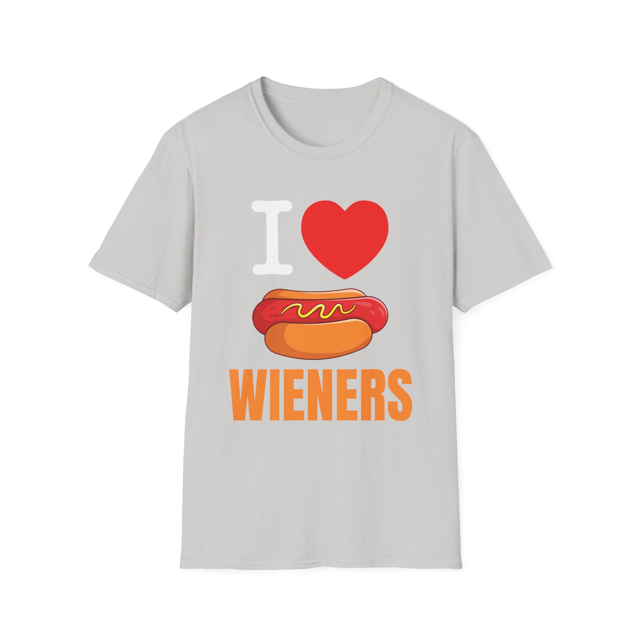 I Love Wieners | Funny Adult Humor Raunchy Gift for Hot Dog Lovers T-Shirt