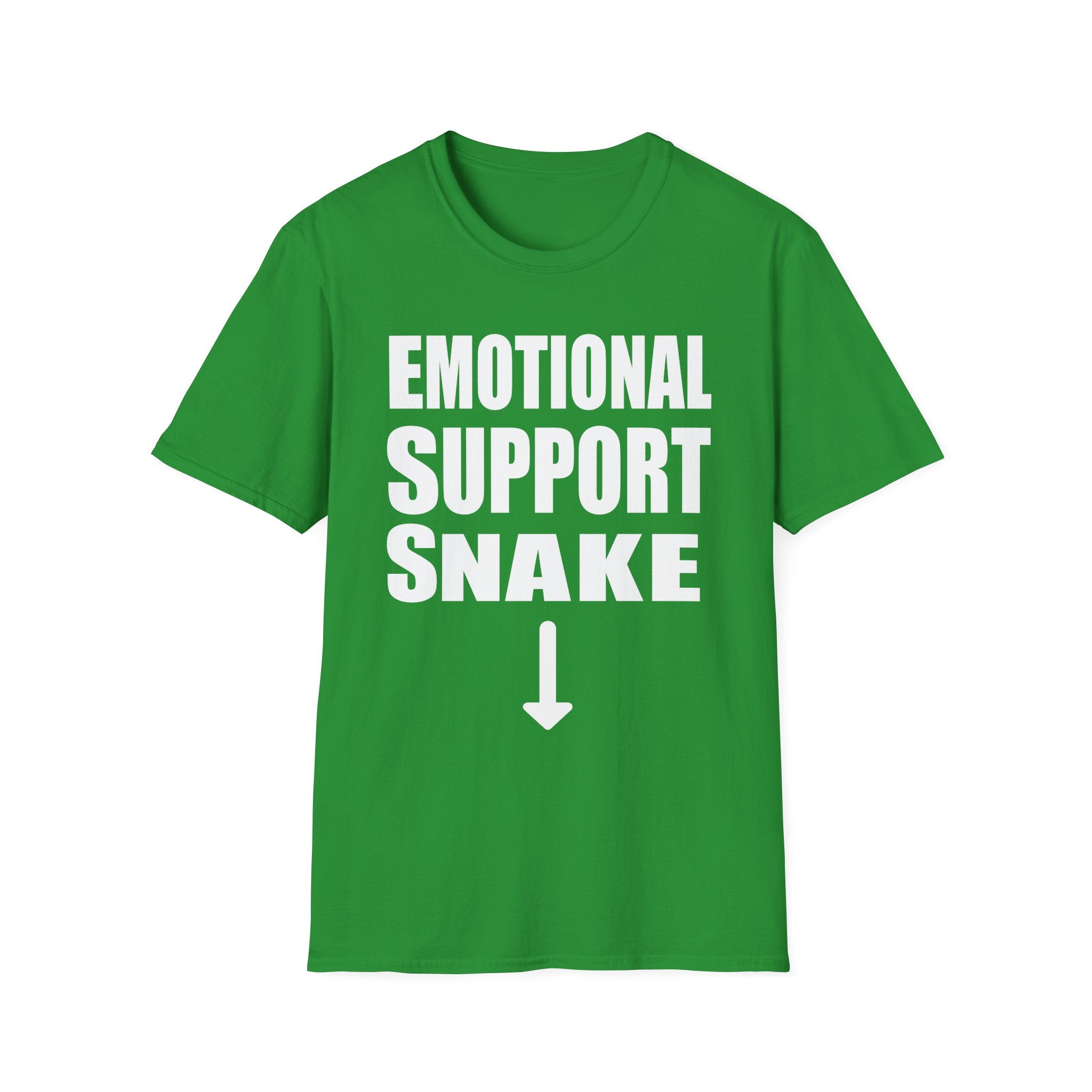 Emotional Support Snake | Funny Adult Humor Sarcastic Meme Gift T-Shirt