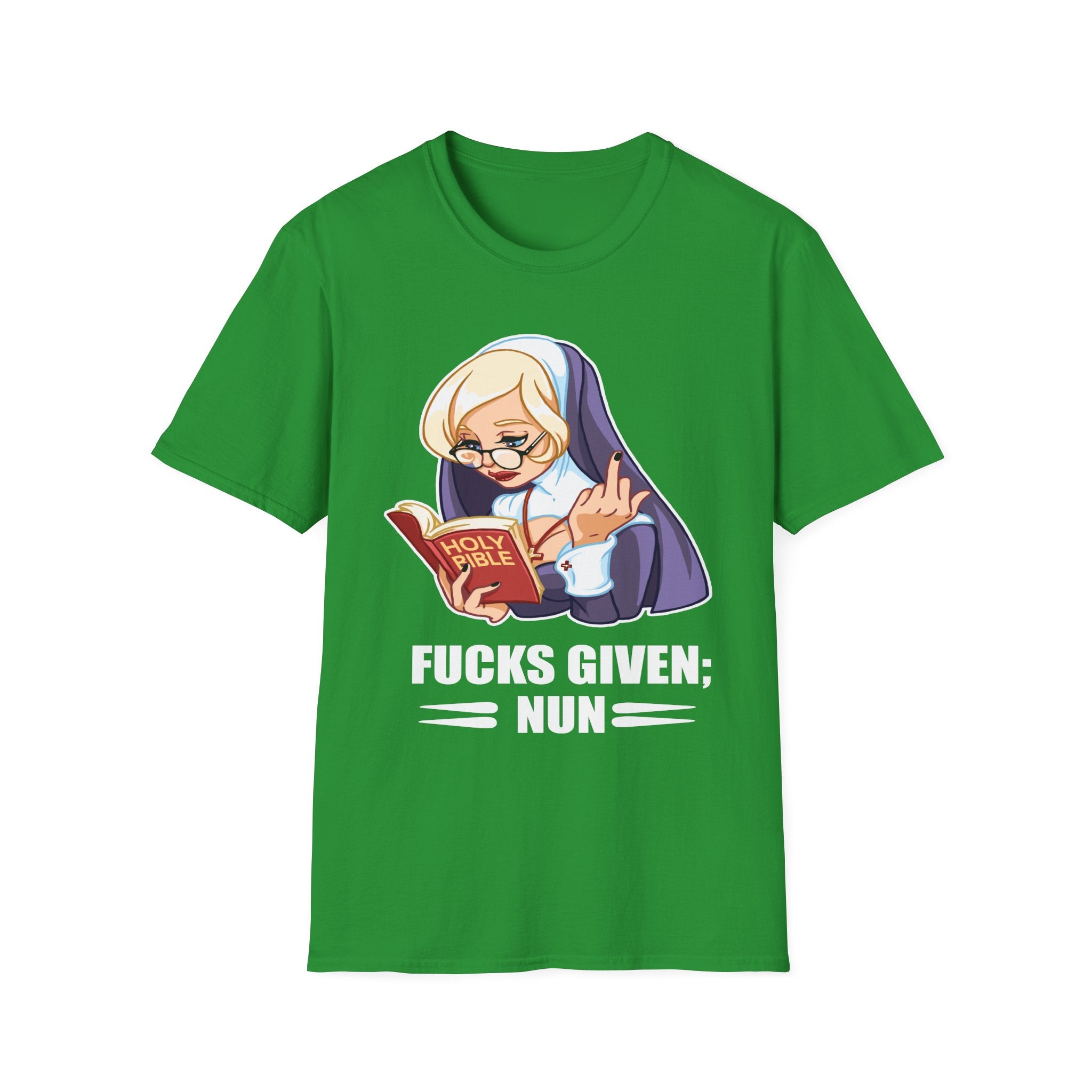 Fucks Given Nun | Funny Zero Fucks Given Dark Humor Offensive Gift T-Shirt