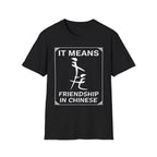 It Means Friendship In Chinese Raunchy Humor | Funny Adult Joke T-Shirt