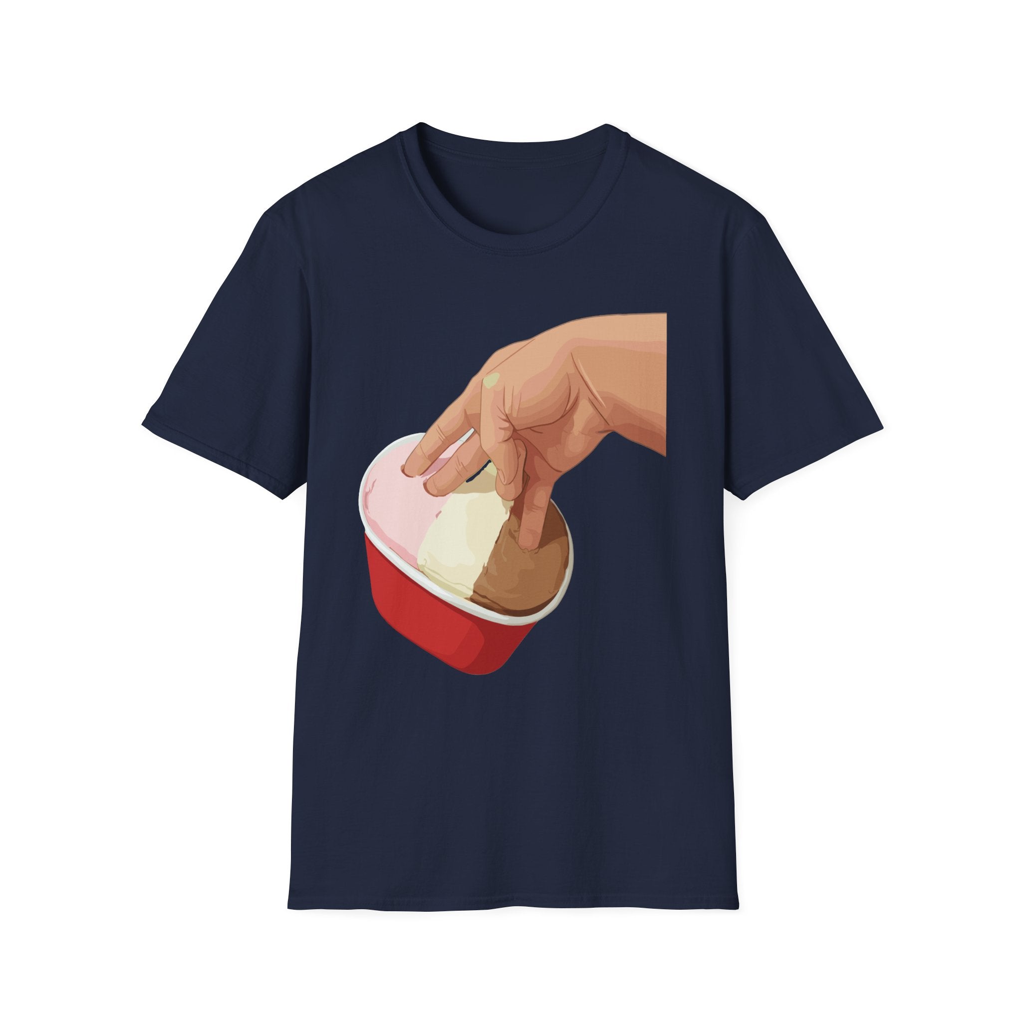 2 In The Pink 1 Stink Raunchy Ice Cream | Funny Adult Humor Gag Gift T-Shirt