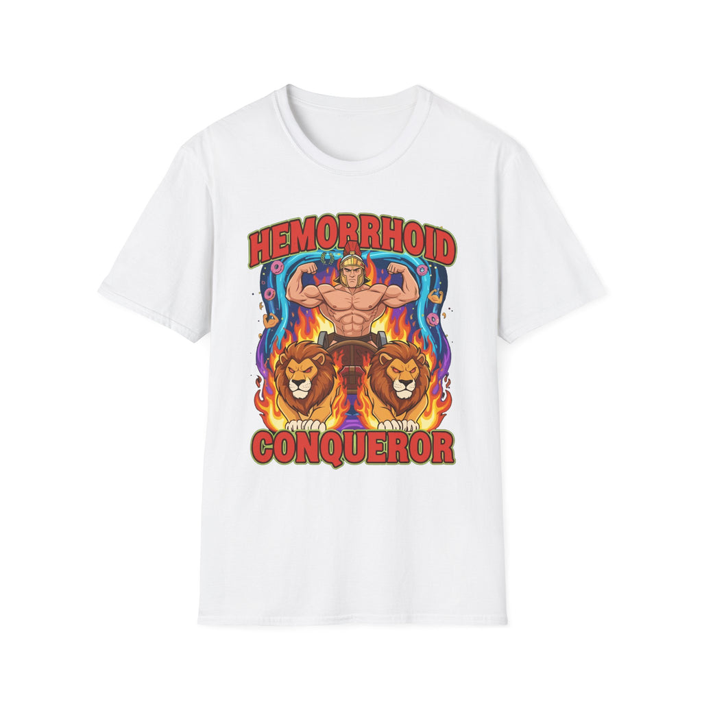 Hemorrhoid Conqueror | Funny Hemorrhoid Humor Gift for Men T-Shirt