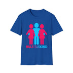 Multitasking Swinger 3 Some | Funny Raunchy Threesome Polyamory Lifestyle Throuple Gift T-Shirt