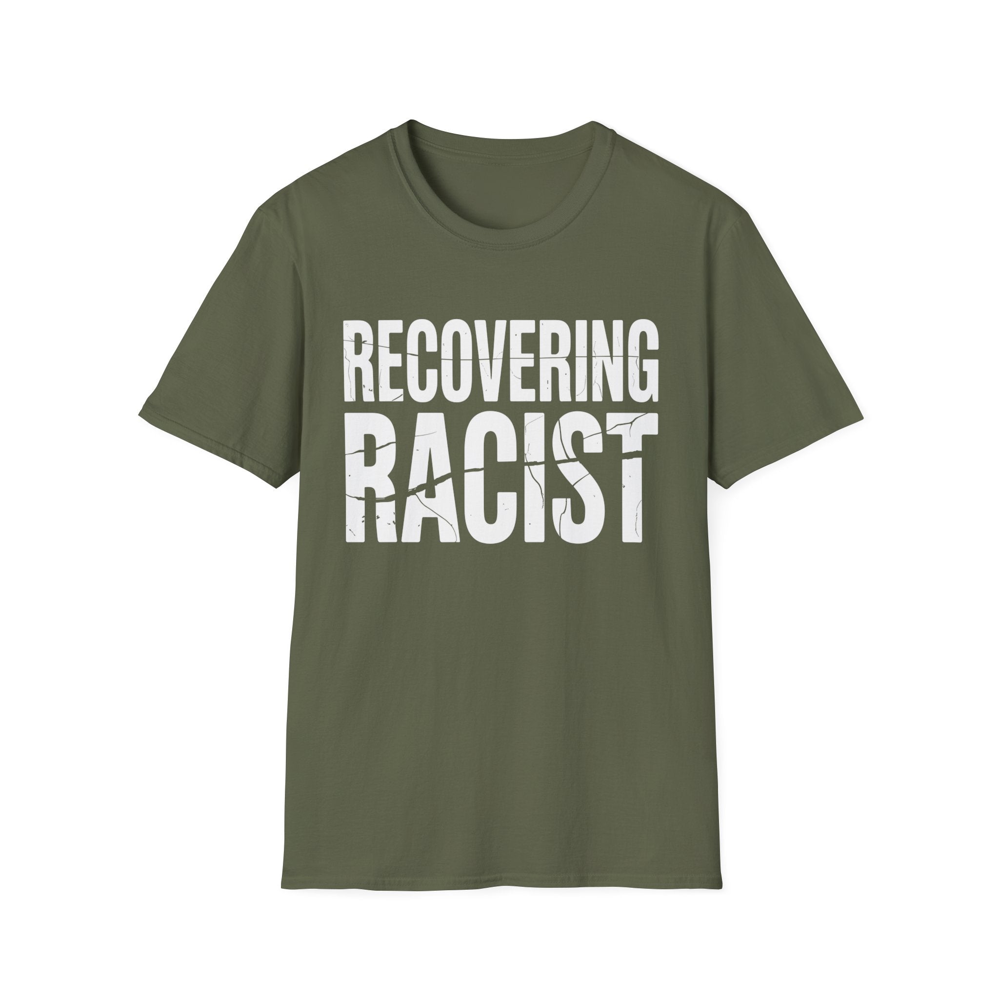 Recovering Racist T-Shirt | Funny Dark Humor & Offensive Novelty T-Shirt