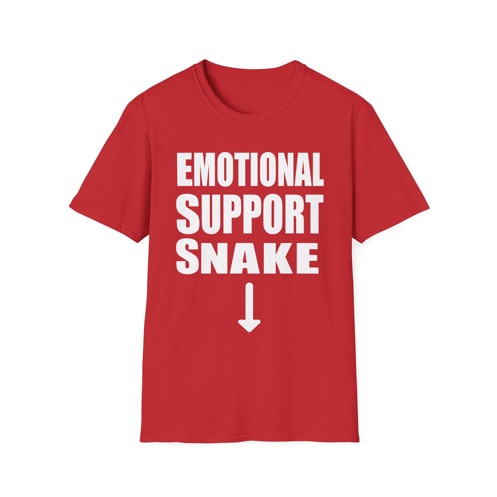 Emotional Support Snake | Funny Adult Humor Sarcastic Meme Gift T-Shirt