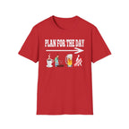 Plan For The Day Coffee Beer Grill Sex | Funny Adult Humor T-Shirt