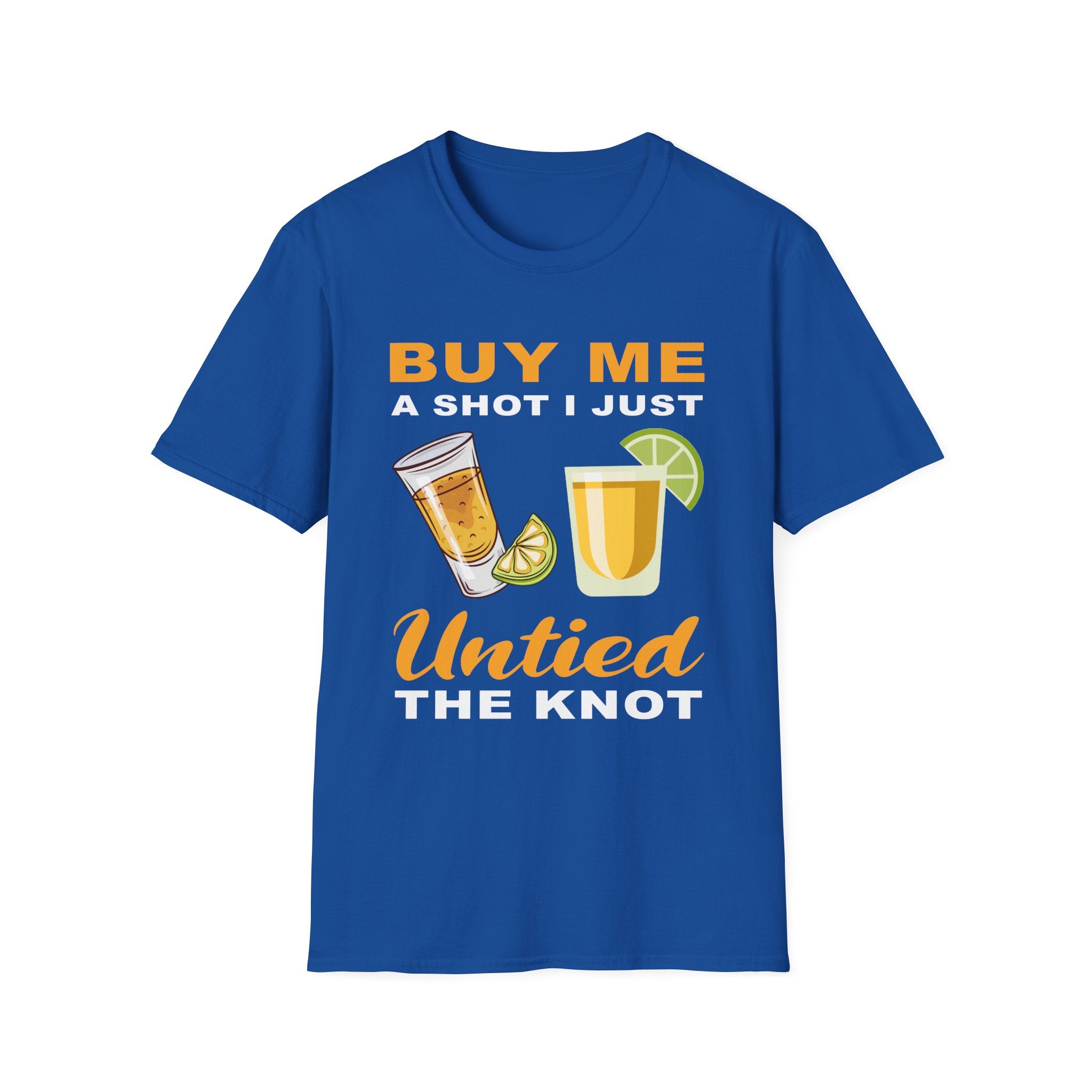 Buy Me A Shot I Just Untied The Knot | Funny Divorce Party Drinking Humor Gift T-Shirt