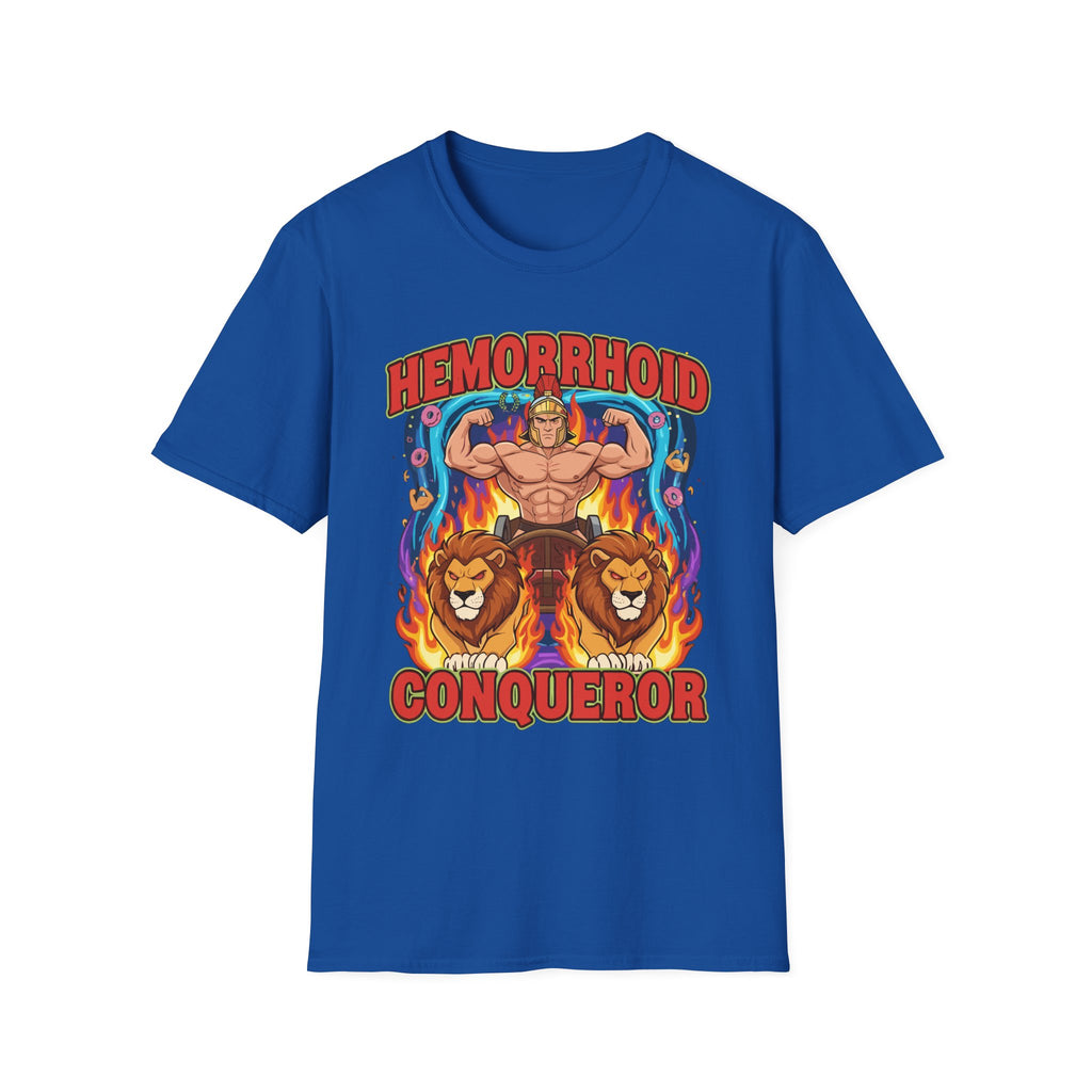 Hemorrhoid Conqueror | Funny Hemorrhoid Humor Gift for Men T-Shirt